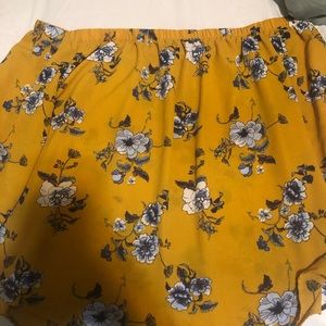 Yellow casual blouse